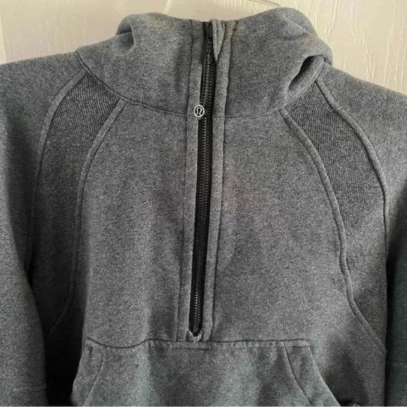 LULULEMON Gray Scuba Oversized Half-Zip Hoodie - Picture 4 of 10